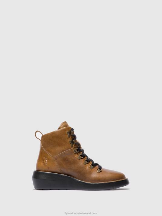 Lace-up Ankle Boots BIKA501 Women V00W206 RUG CAMEL Fly London