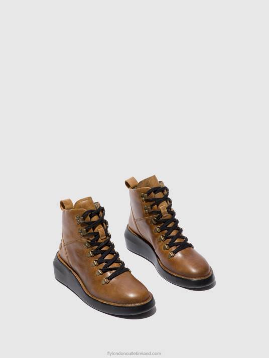Lace-up Ankle Boots BIKA501 Women V00W206 RUG CAMEL Fly London