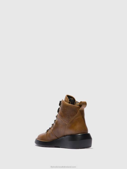 Lace-up Ankle Boots BIKA501 Women V00W206 RUG CAMEL Fly London