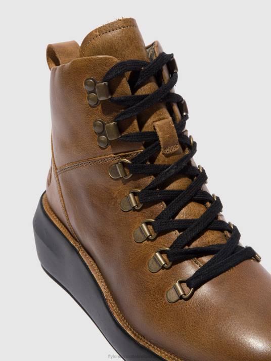 Lace-up Ankle Boots BIKA501 Women V00W206 RUG CAMEL Fly London