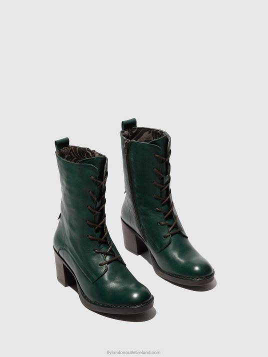 Lace-up Ankle Boots BLYA070 Women V00W209 VERONA GREEN FOREST Fly London