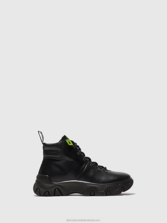 Lace-up Ankle Boots FIGA887 Women V00W166 TUNDER BLACK Fly London