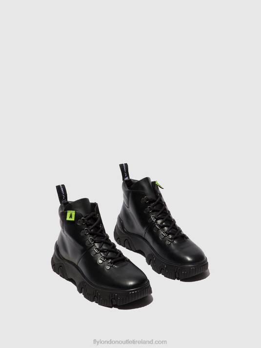 Lace-up Ankle Boots FIGA887 Women V00W166 TUNDER BLACK Fly London