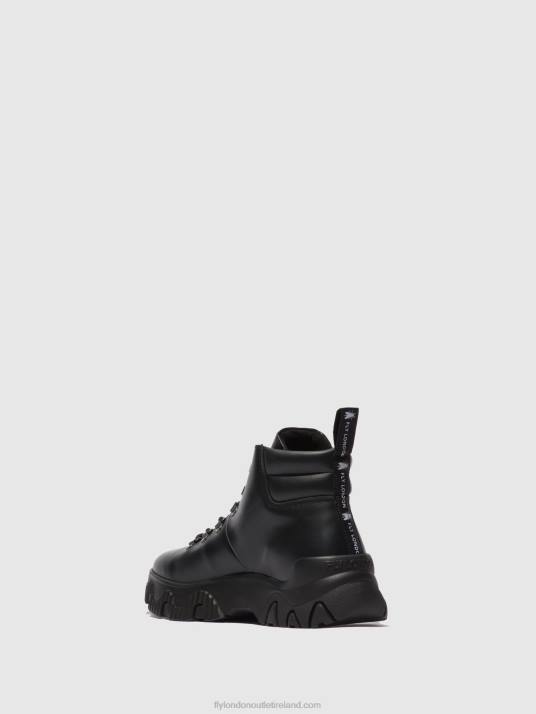 Lace-up Ankle Boots FIGA887 Women V00W166 TUNDER BLACK Fly London
