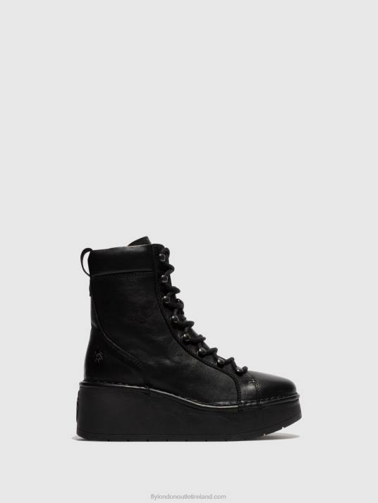 Lace-up Ankle Boots HAND247 Women V00W102 BLACK Fly London