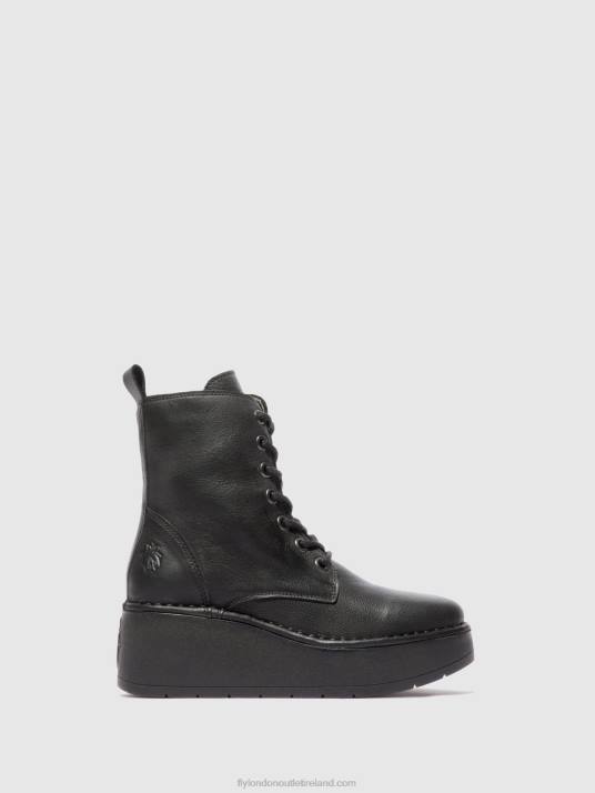 Lace-up Ankle Boots HEPE239 Women V00W199 VERONA BLACK Fly London