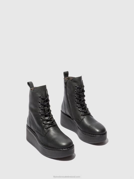 Lace-up Ankle Boots HEPE239 Women V00W199 VERONA BLACK Fly London