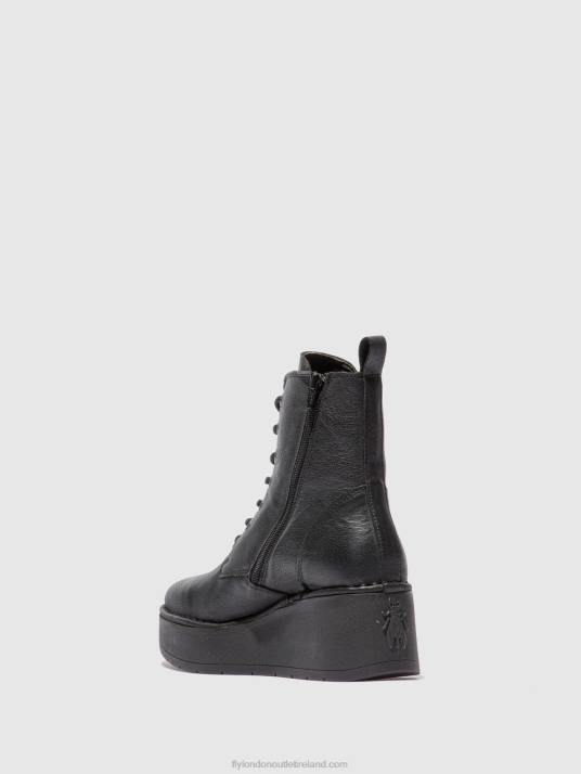 Lace-up Ankle Boots HEPE239 Women V00W199 VERONA BLACK Fly London