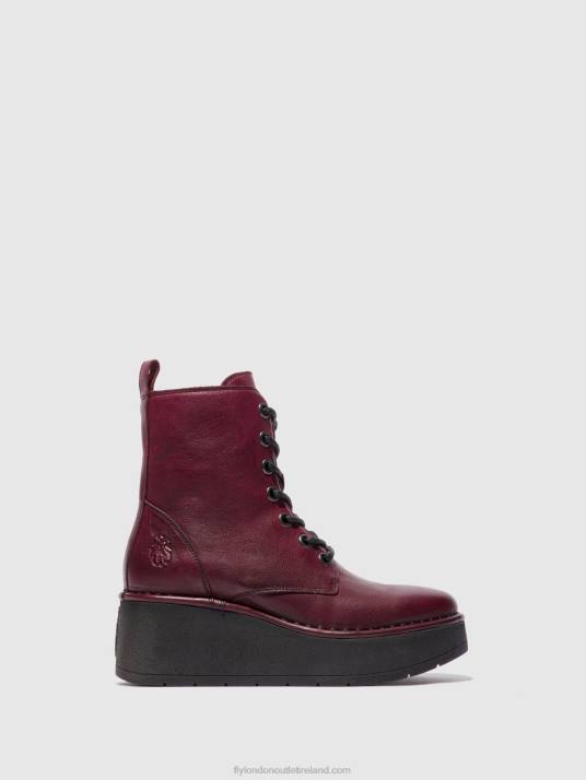 Lace-up Ankle Boots HEPE239 Women V00W201 VERONA WINE Fly London