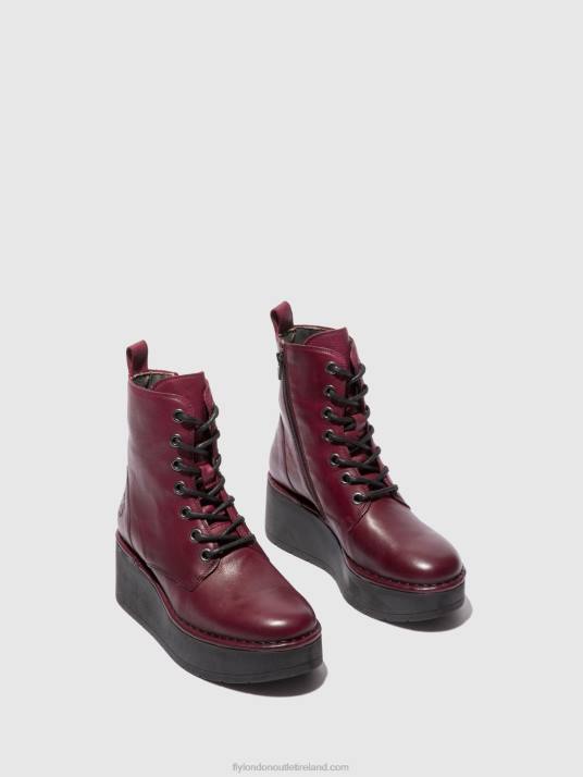 Lace-up Ankle Boots HEPE239 Women V00W201 VERONA WINE Fly London