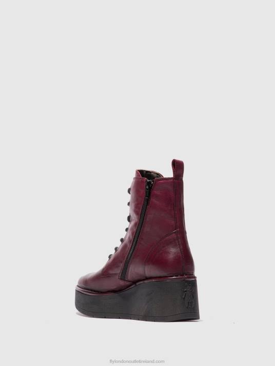 Lace-up Ankle Boots HEPE239 Women V00W201 VERONA WINE Fly London
