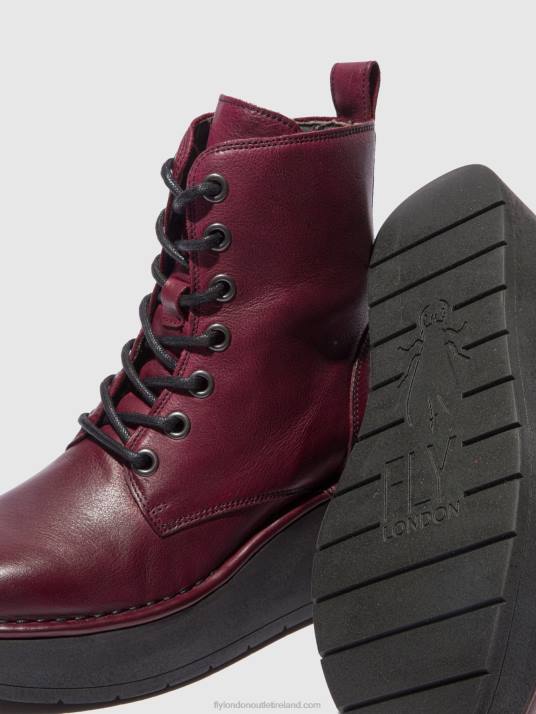 Lace-up Ankle Boots HEPE239 Women V00W201 VERONA WINE Fly London