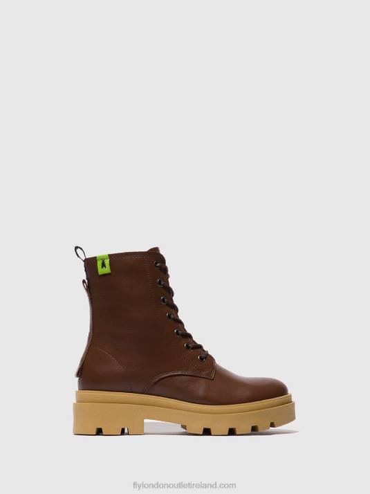 Lace-up Ankle Boots JACY881 Women V00W163 NAUSICA CHOCOLATE Fly London