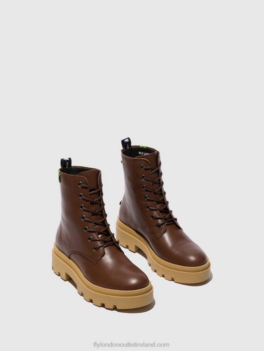Lace-up Ankle Boots JACY881 Women V00W163 NAUSICA CHOCOLATE Fly London