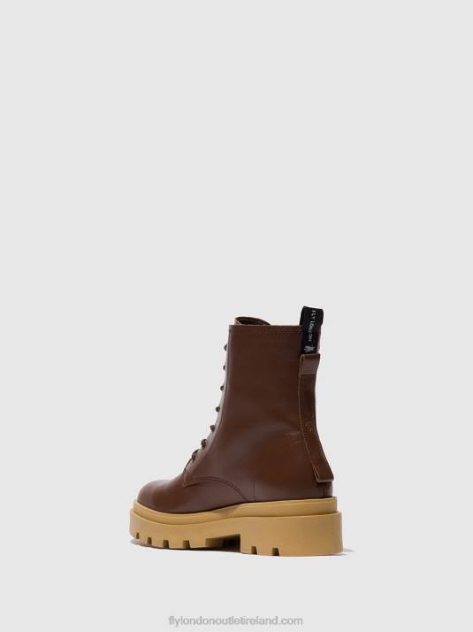 Lace-up Ankle Boots JACY881 Women V00W163 NAUSICA CHOCOLATE Fly London