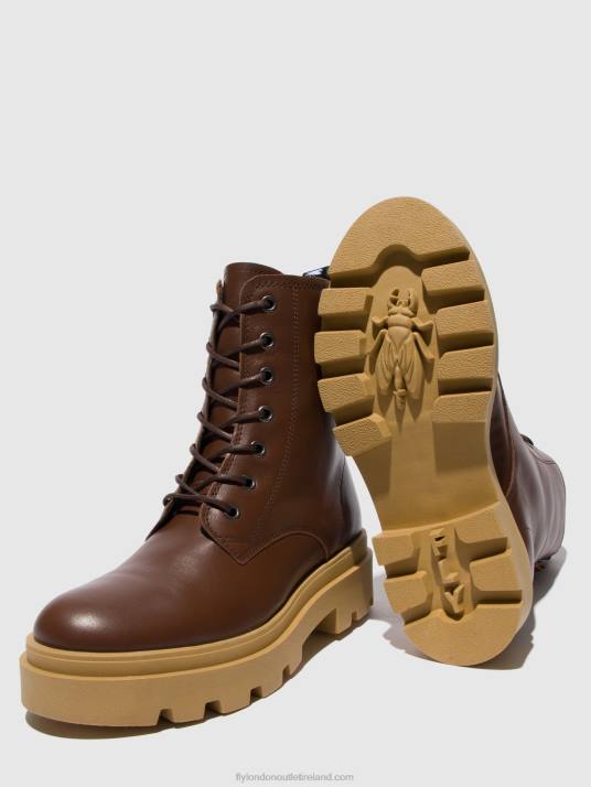 Lace-up Ankle Boots JACY881 Women V00W163 NAUSICA CHOCOLATE Fly London