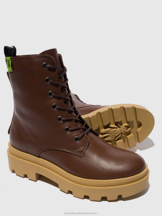 Lace-up Ankle Boots JACY881 Women V00W163 NAUSICA CHOCOLATE Fly London