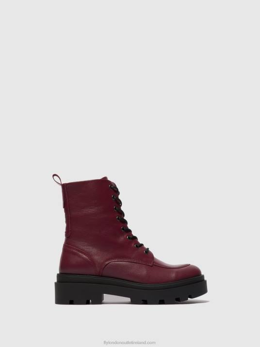 Lace-up Ankle Boots JAYE878 Women V00W97 WINE Fly London