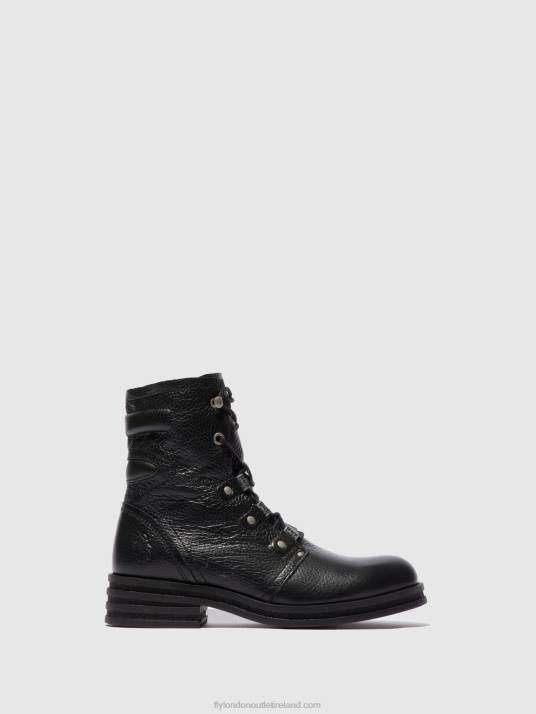 Lace-up Ankle Boots KNOT792 Women V00W198 RIO BLACK Fly London