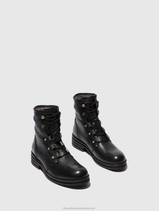 Lace-up Ankle Boots KNOT792 Women V00W198 RIO BLACK Fly London