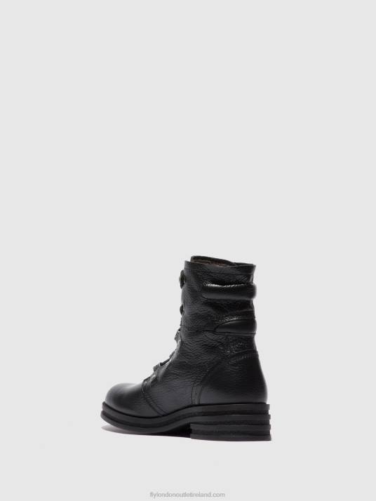 Lace-up Ankle Boots KNOT792 Women V00W198 RIO BLACK Fly London