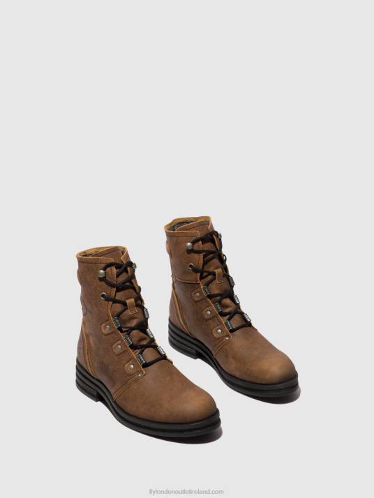 Lace-up Ankle Boots KNOT792 Women V00W98 BROWN Fly London