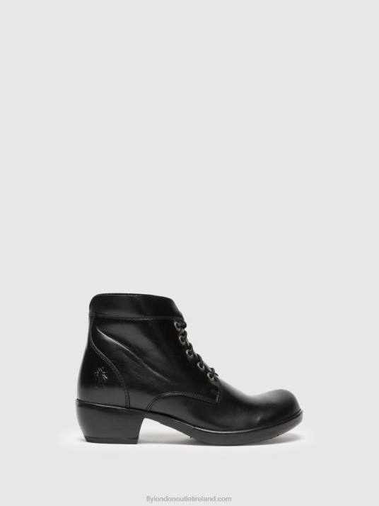 Lace-up Ankle Boots MESU780 Women V00W268 BLACK Fly London