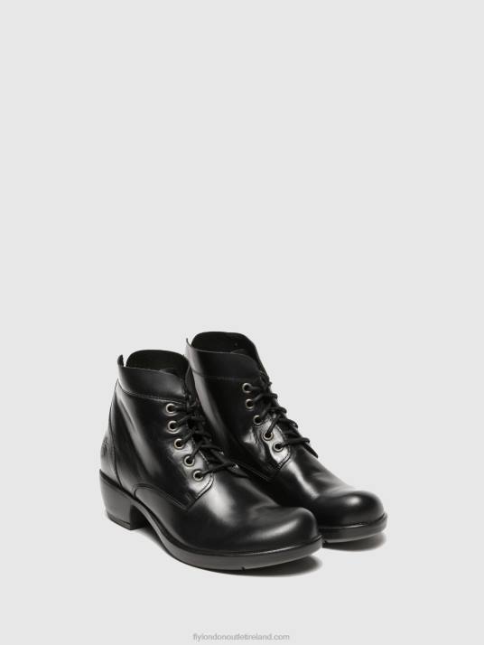 Lace-up Ankle Boots MESU780 Women V00W268 BLACK Fly London