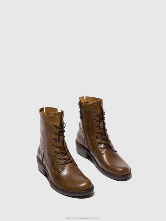 Lace-up Ankle Boots MILU044 Women V00W194 RUG CAMEL Fly London