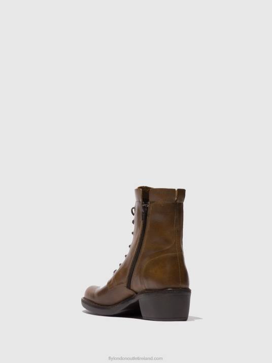 Lace-up Ankle Boots MILU044 Women V00W194 RUG CAMEL Fly London
