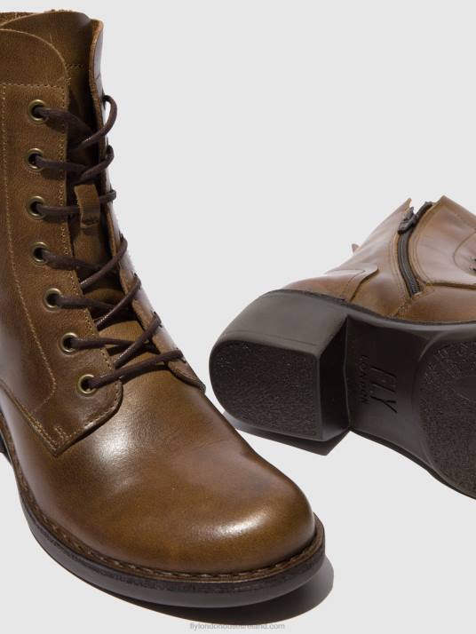 Lace-up Ankle Boots MILU044 Women V00W194 RUG CAMEL Fly London
