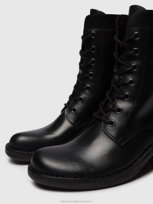 Lace-up Ankle Boots MILU044 Women V00W252 RUG BLACK Fly London