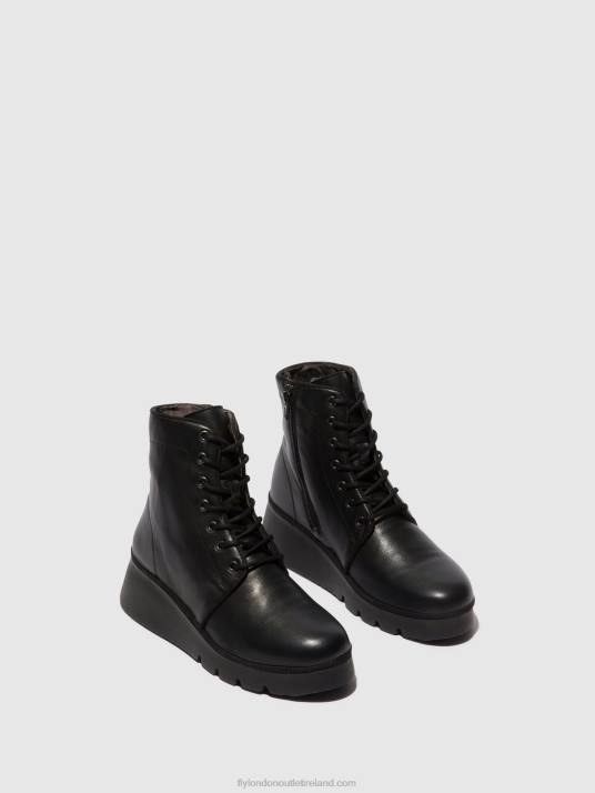 Lace-up Ankle Boots PALL404 Women V00W11 BLACK Fly London