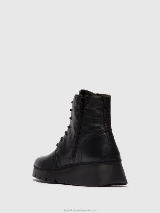 Lace-up Ankle Boots PALL404 Women V00W11 BLACK Fly London