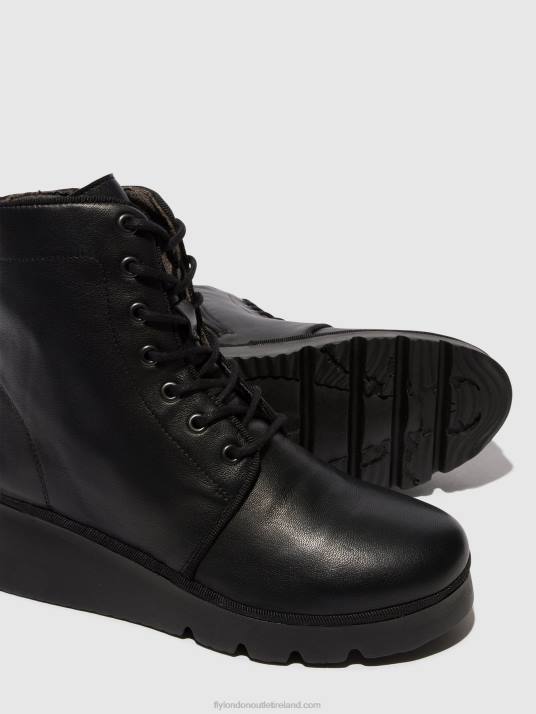 Lace-up Ankle Boots PALL404 Women V00W11 BLACK Fly London