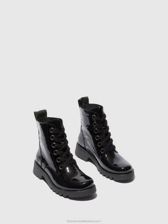 Lace-up Ankle Boots RAGI539 Women V00W175 ATLANTIS BLACK (BLACK SOLE) Fly London