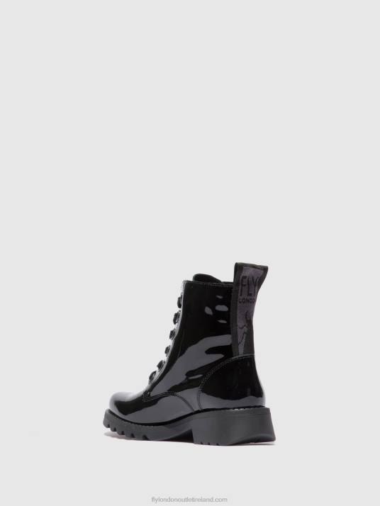 Lace-up Ankle Boots RAGI539 Women V00W175 ATLANTIS BLACK (BLACK SOLE) Fly London