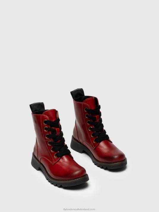 Lace-up Ankle Boots RAGI539 Women V00W284 RED Fly London