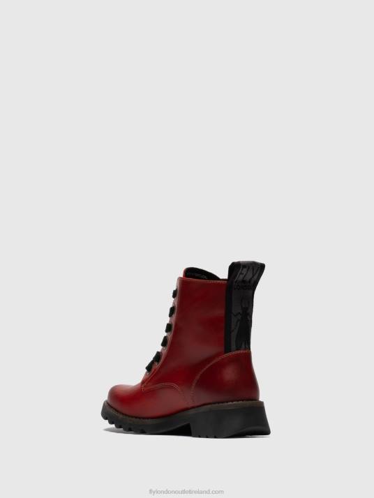 Lace-up Ankle Boots RAGI539 Women V00W284 RED Fly London