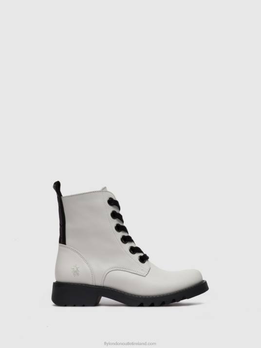 Lace-up Ankle Boots RAGI539 Women V00W286 RUG OFFWHITE Fly London