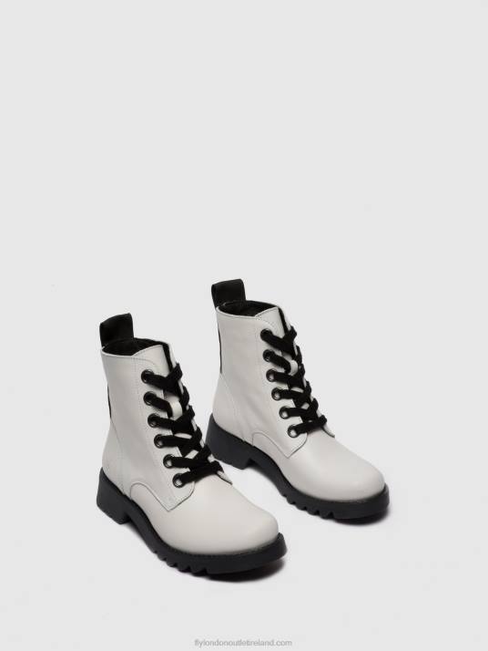 Lace-up Ankle Boots RAGI539 Women V00W286 RUG OFFWHITE Fly London