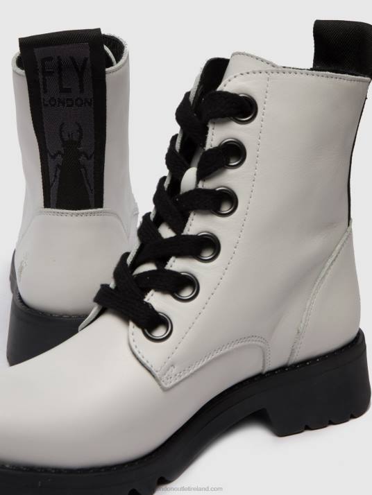 Lace-up Ankle Boots RAGI539 Women V00W286 RUG OFFWHITE Fly London
