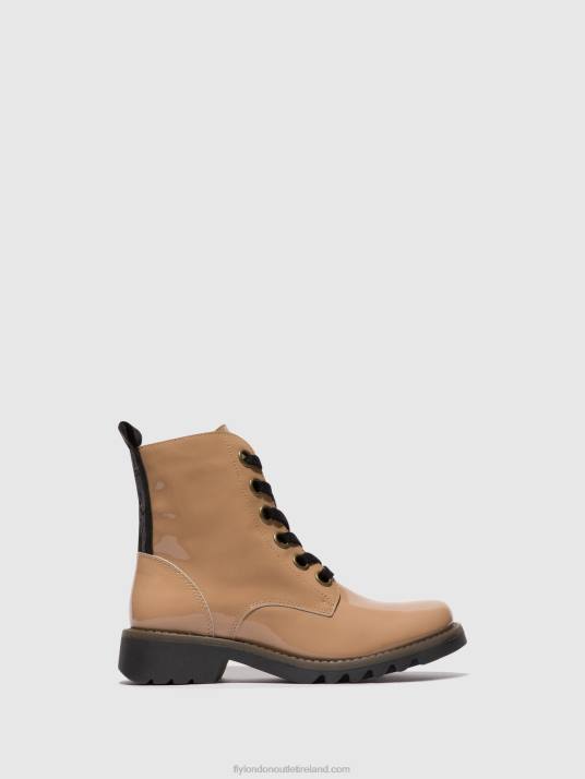 Lace-up Ankle Boots RAGI539 Women V00W95 CAPUCCINO (BLACK SOLE) Fly London