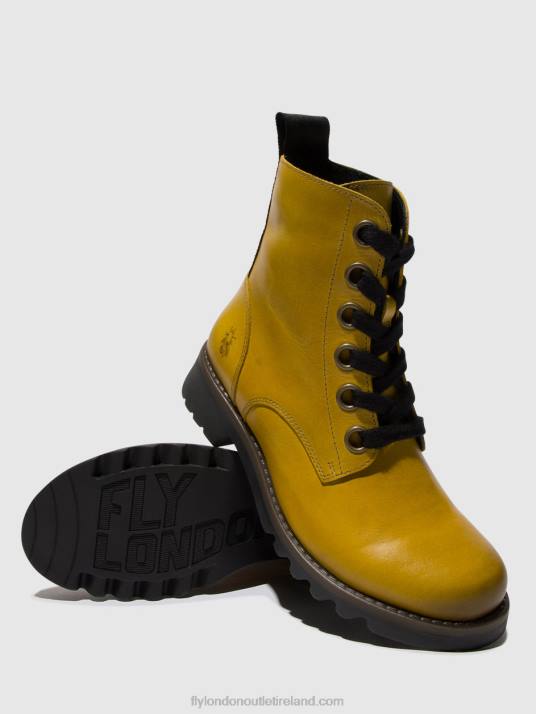 Lace-up Ankle Boots RAGI539 Women V00W96 MUSTARD Fly London