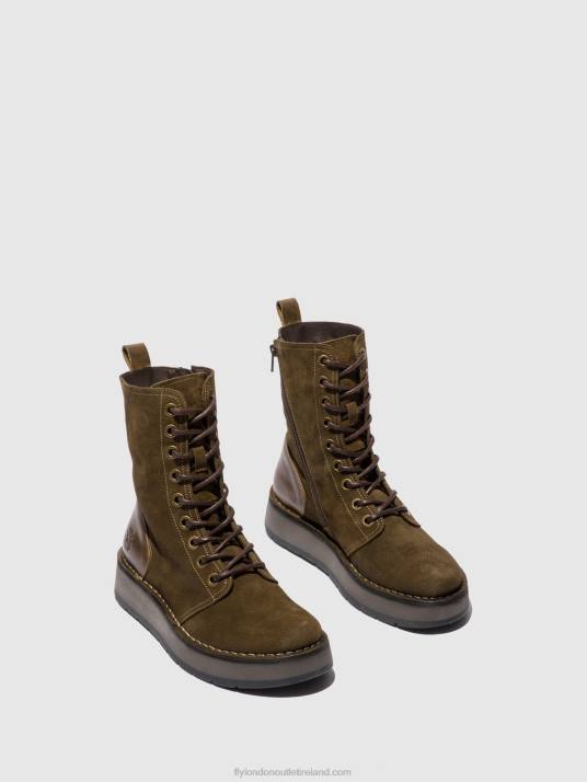 Lace-up Ankle Boots RAMI043 Women V00W176 OILSUEDE/RUG SLUDGE/OLIVE Fly London