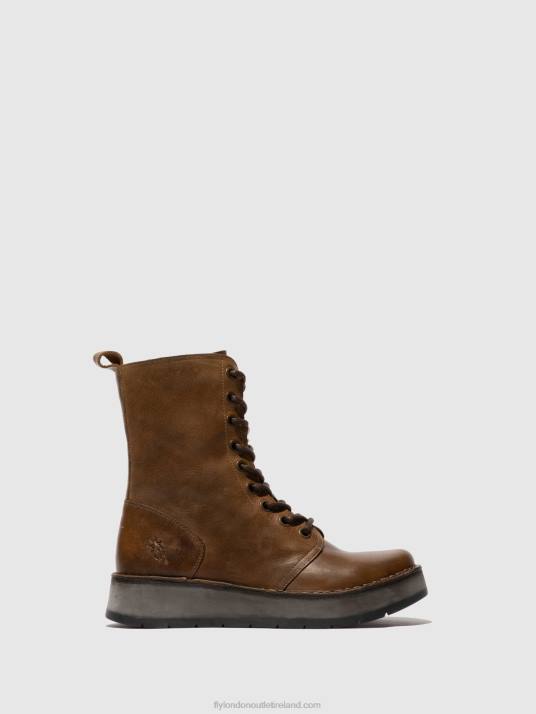 Lace-up Ankle Boots RAMI043 Women V00W244 RUG CAMEL Fly London
