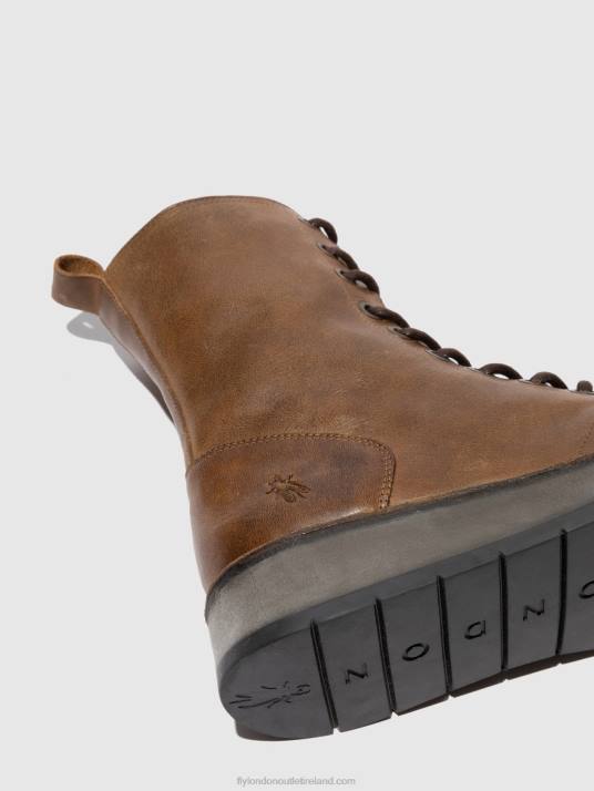 Lace-up Ankle Boots RAMI043 Women V00W244 RUG CAMEL Fly London
