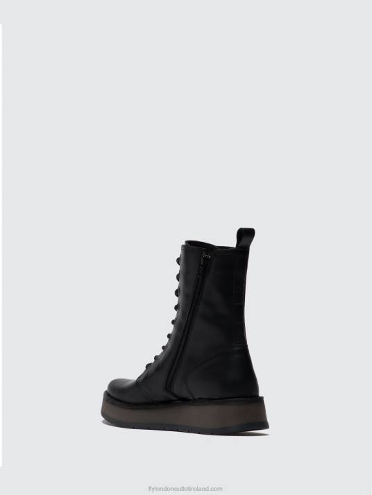 Lace-up Ankle Boots RAMI043 Women V00W250 RUG BLACK Fly London