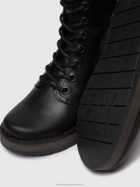 Lace-up Ankle Boots RAMI043 Women V00W250 RUG BLACK Fly London