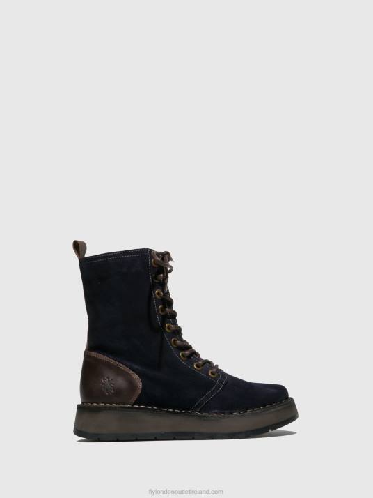Lace-up Ankle Boots RAMI043 Women V00W258 OILSUEDE/RUG NAVY/DK.BROWN Fly London